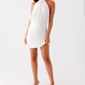 Peppermayo Chic White Mini Dress